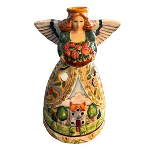 Jim Shore Spring Angel Votive Holder